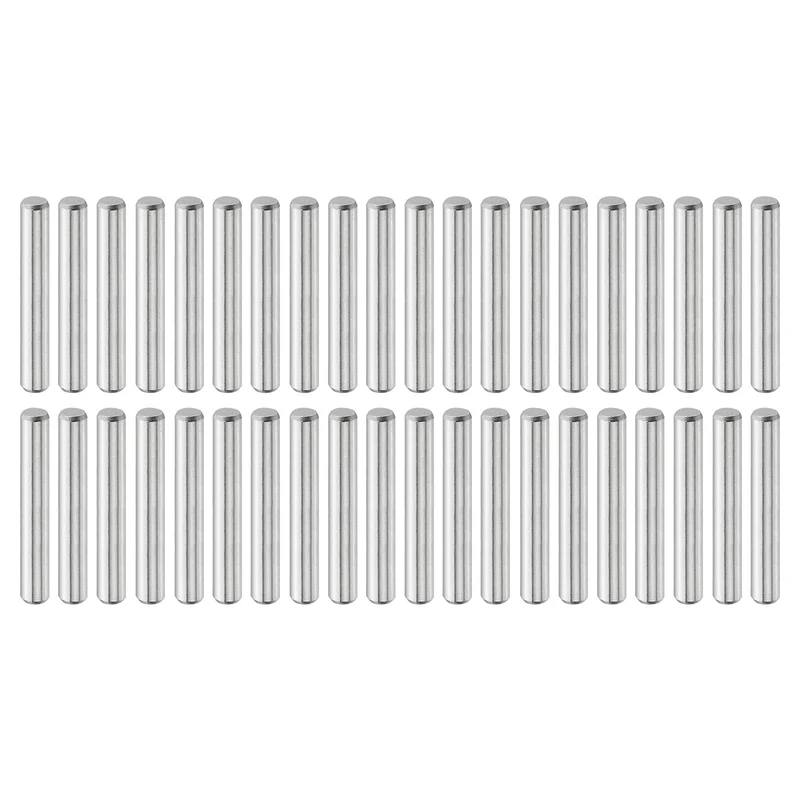 40 Pcs 3 mm x 20 mm Dowel Pins, 316L Stainless Steel Shelf Support Peg Pin