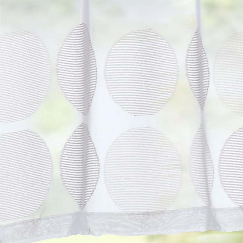 Scheibengardine »Agri« Sichtschutz Dekoration Transparent Jacquard Voile Küchenfenster Modern Querstreifen 10000307