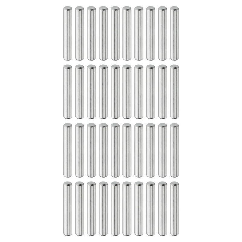 40 Pcs 3 mm x 18 mm Dowel Pins, 316L Stainless Steel Shelf Support Peg Pin