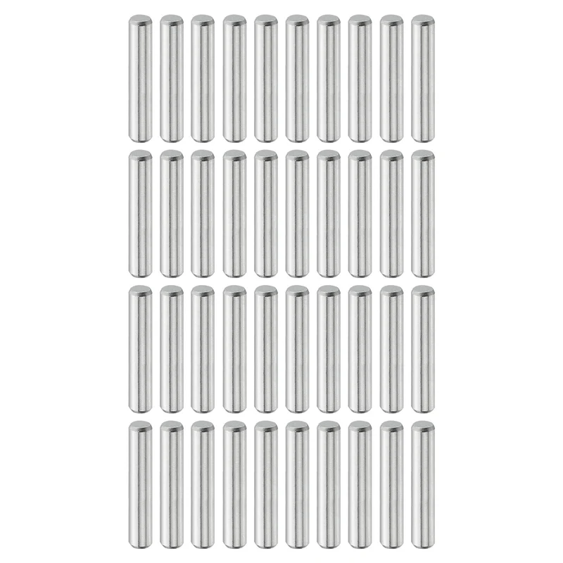 40 Pcs 3 mm x 16 mm Dowel Pins, 316L Stainless Steel Shelf Support Peg Pin