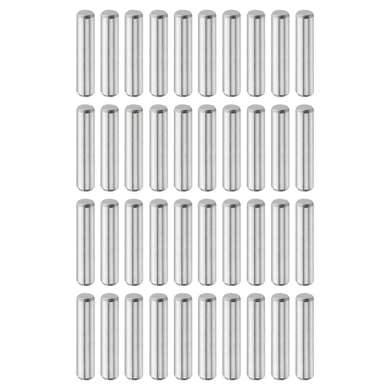 40 Pcs 3 mm x 14 mm Dowel Pins, 316L Stainless Steel Shelf Support Peg Pin