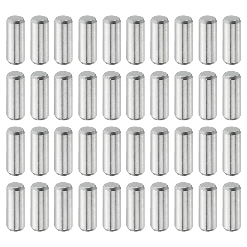 40 Pcs 3 mm x 8 mm Dowel Pins, 316L Stainless Steel Shelf Support Peg Pin