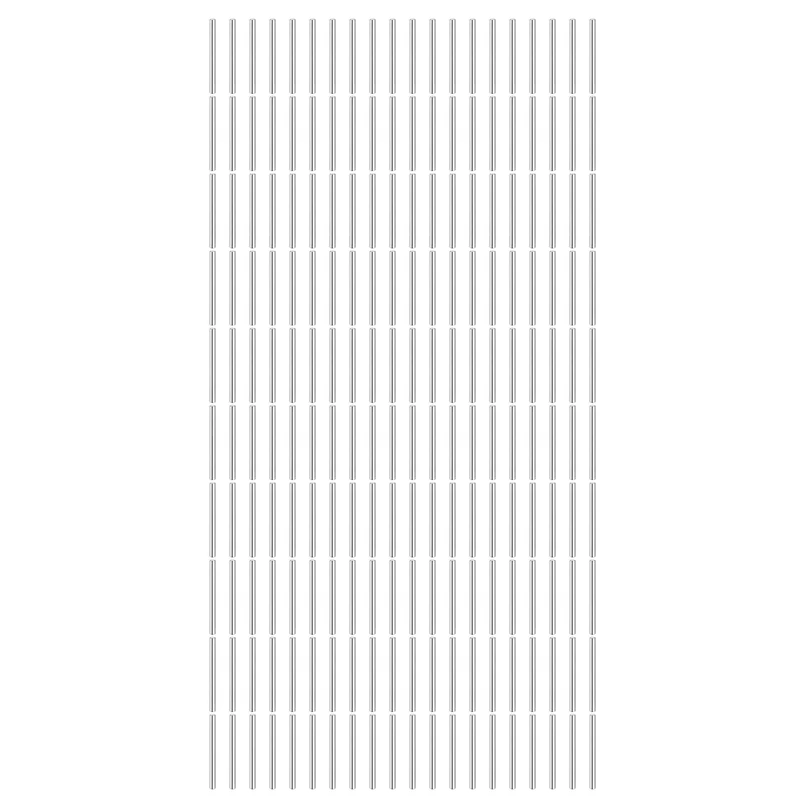 200Pcs 2.5 x 35 mm Dowel Pins, 304 Stainless Steel Shelf Support Peg Pin, Silver
