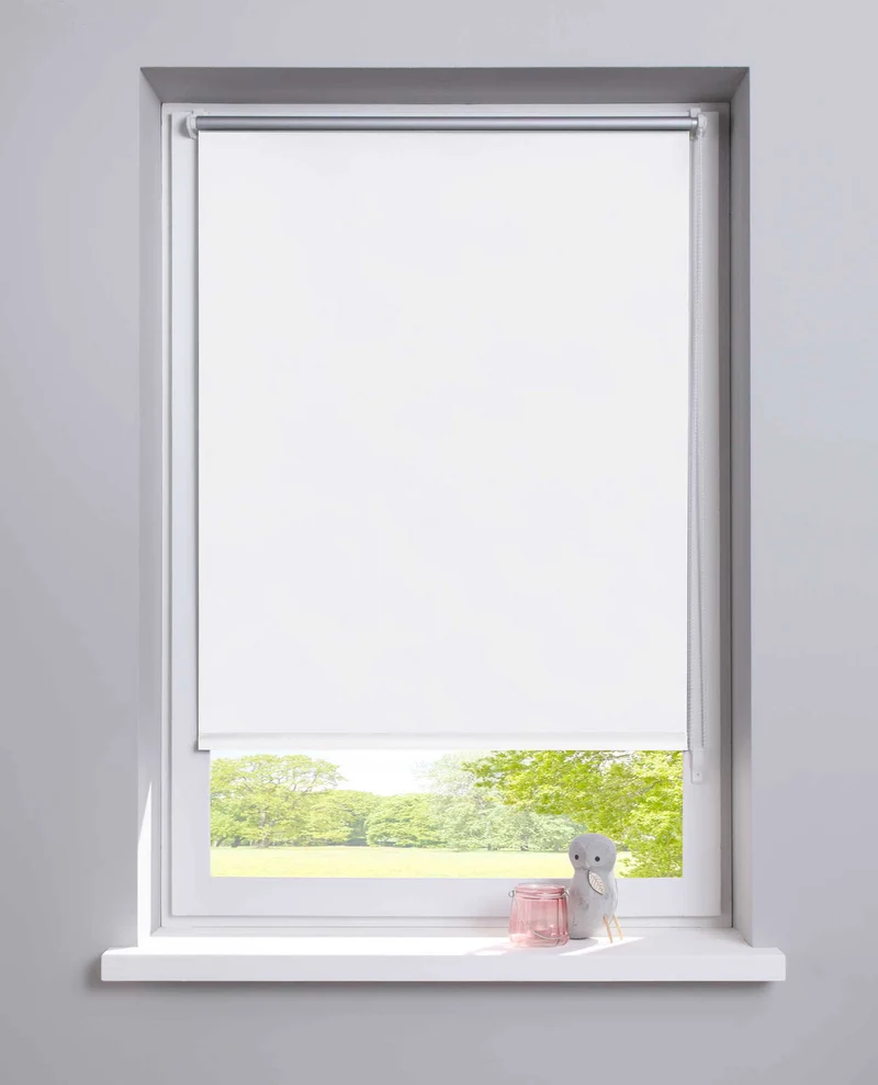 Thermo Seitenzugrollo Klemmfix Kettenzug Rollo Easyfix mit Thermobeschichtung energie sparend 62400
