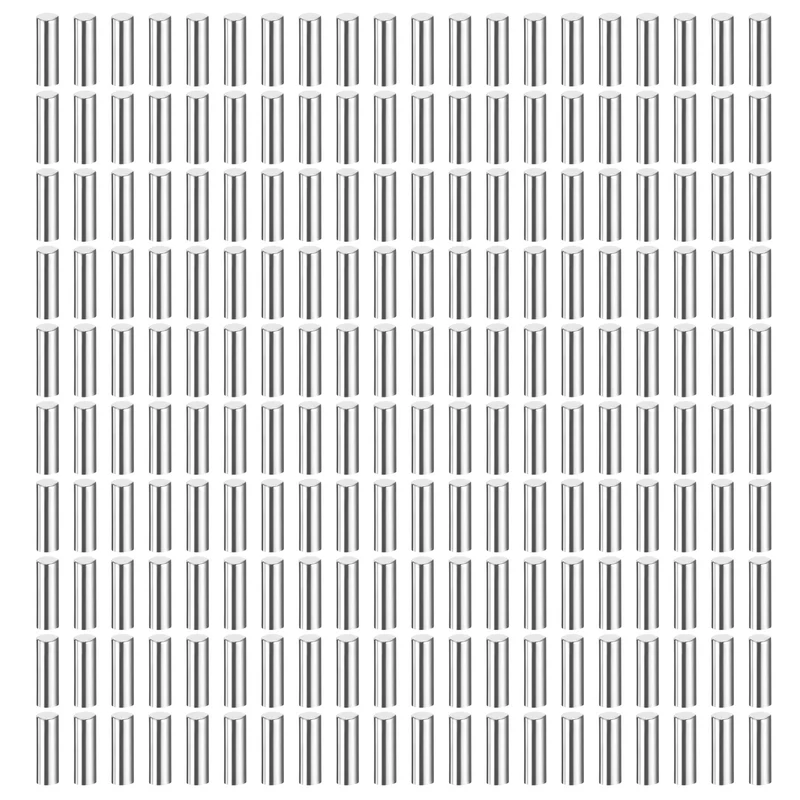 200Pcs 2.5 x 8mm Dowel Pins 304 Stainless Steel Shelf Support Peg Pin Silver