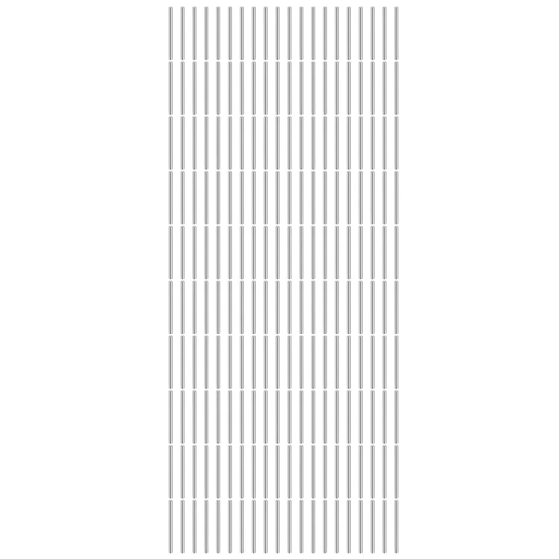 200Pcs 2 x 35 mm Dowel Pins, 304 Stainless Steel Shelf Support Peg Pin, Silver