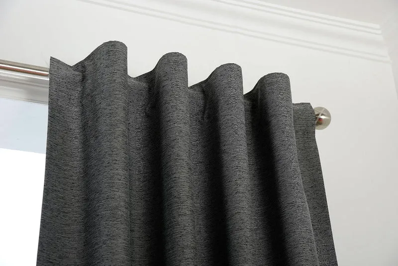 Thermo Jacquard Vorhang Oslo verdeckte Schlaufen Polar Fleece Verdunkelung Schutzabweisend (Höhe x Breite in cm) 20460