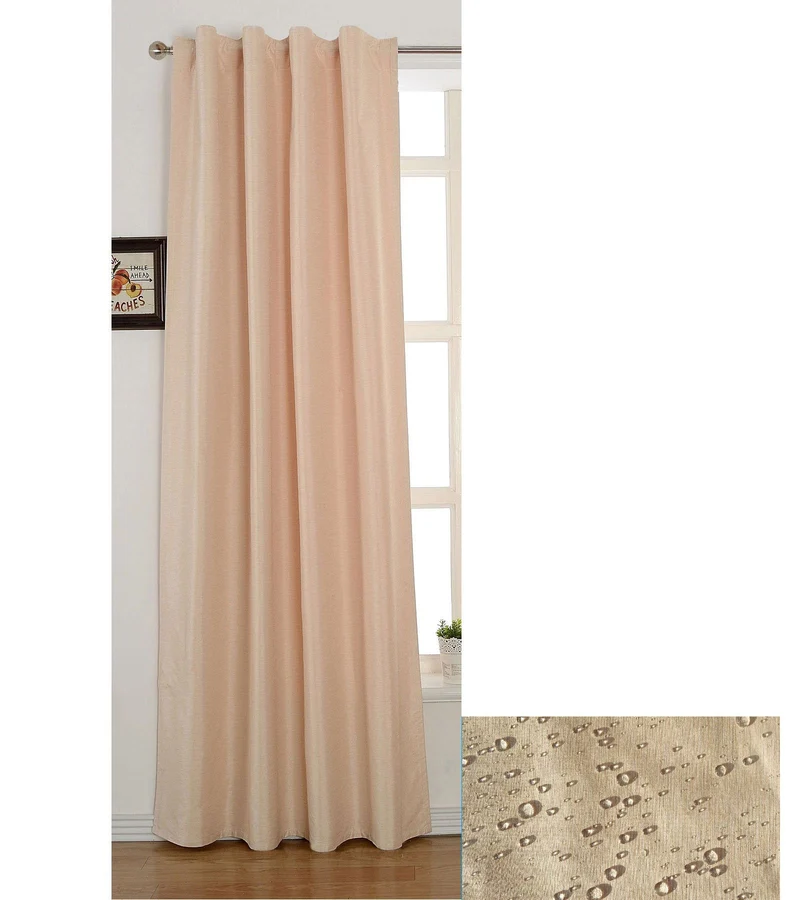 Thermo Jacquard Vorhang Oslo verdeckte Schlaufen Polar Fleece Verdunkelung Schutzabweisend (Höhe x Breite in cm) 20460