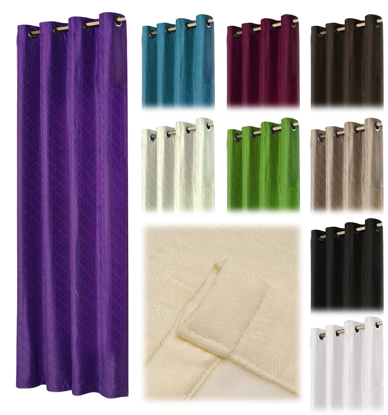 Thermo Ösen Vorhang mit Polar Fleece Rücken - 20500- 350gr./m², Gardine Matt Verdunkelungsstoff Blickdicht. 245cm x 140cm (HxB), 20500 20500