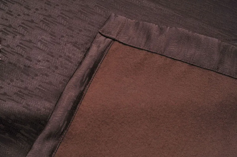 Thermo Ösen Vorhang mit Polar Fleece Rücken - 20500- 350gr./m², Gardine Matt Verdunkelungsstoff Blickdicht. 245cm x 140cm (HxB), 20500 20500