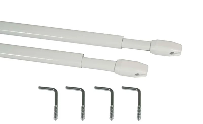 Vitragestangen 2er-Pack mit Schrauben 110