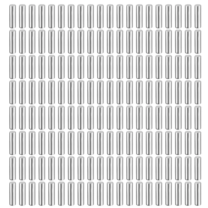 200Pcs 1.5 x 5 mm Dowel Pins 304 Stainless Steel Shelf Support Peg Pin Silver