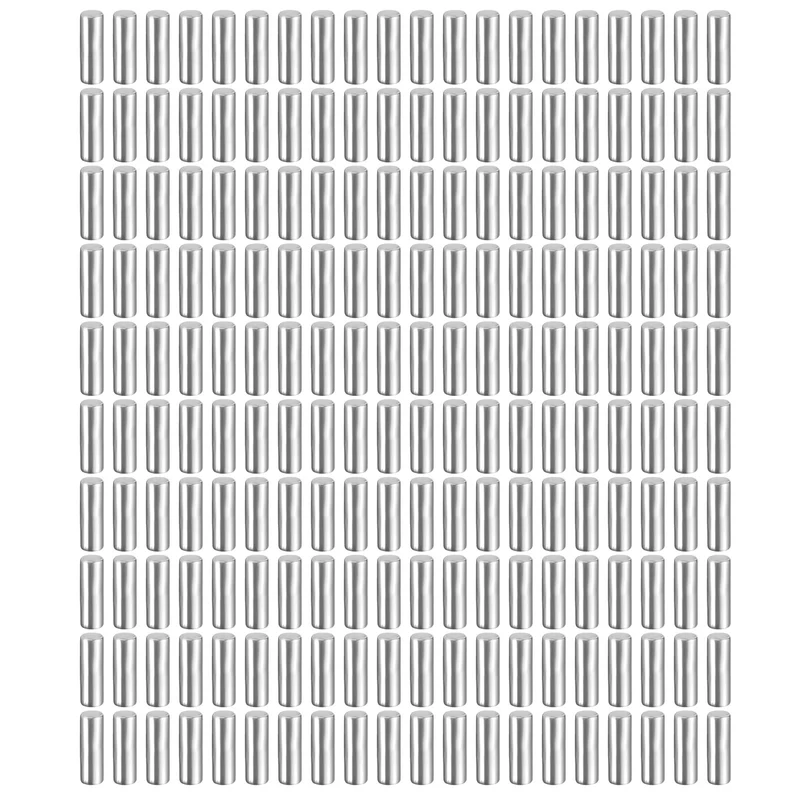 200Pcs 1.5 x 4 mm Dowel Pins 304 Stainless Steel Shelf Support Peg Pin Silver