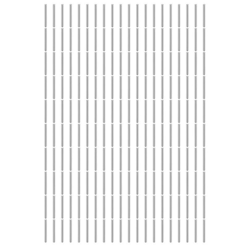 200Pcs 1 x 14 mm Dowel Pins 304 Stainless Steel Shelf Support Peg Pin Silver