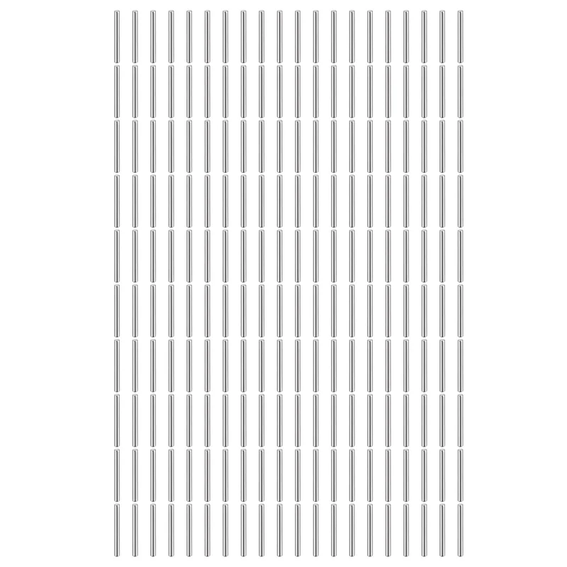 200Pcs 1 x 12mm Dowel Pins 304 Stainless Steel Shelf Support Peg Pin Silver