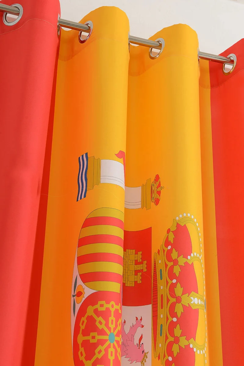 Gardine Vorhang Ösenschal »GLOBAL« Flagge Fußball Fan Flag Banner Landesfarben 20360