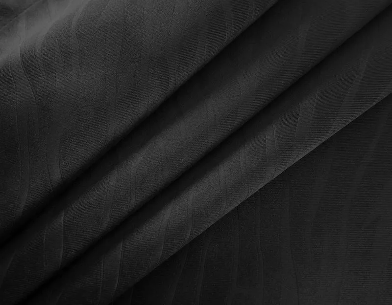 Satin Emboss / Reliefprägung bemustert Vorhang Gardine, Zebra -20371- Blickdicht zum Verdunkeln mit Ösen, (Höhe x Breite in cm) 20371