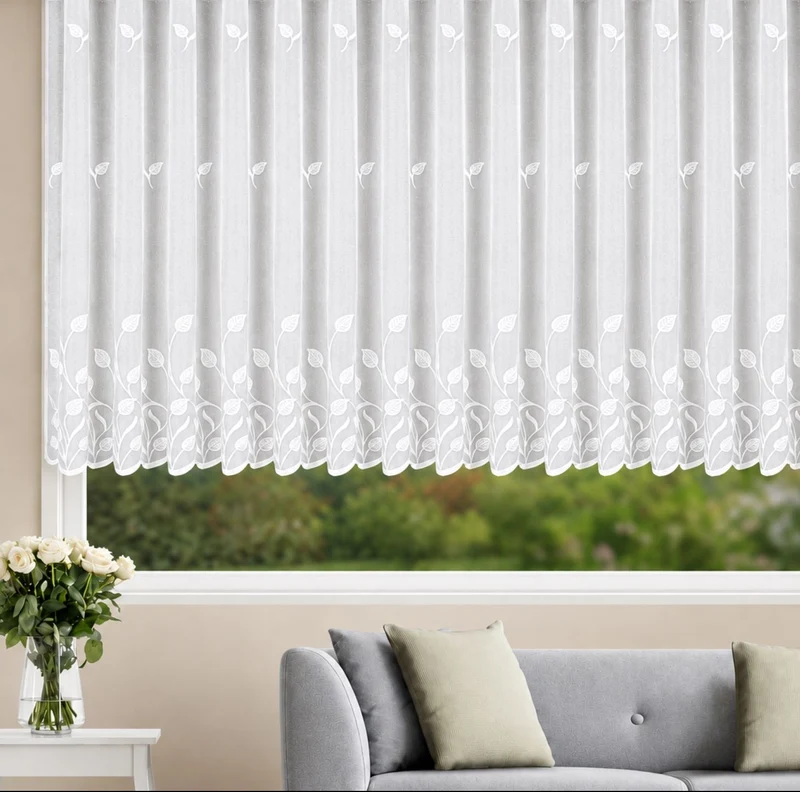 Fensterstore "Sofie" weiß mit Kräuselband - Stilvolle Gardinen von Albani