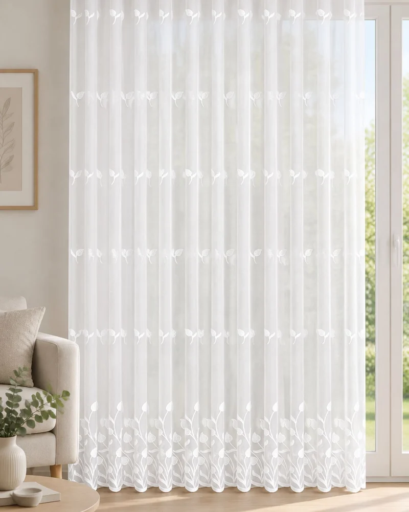 Fensterstore "Sofie" weiß mit Kräuselband - Stilvolle Gardinen von Albani