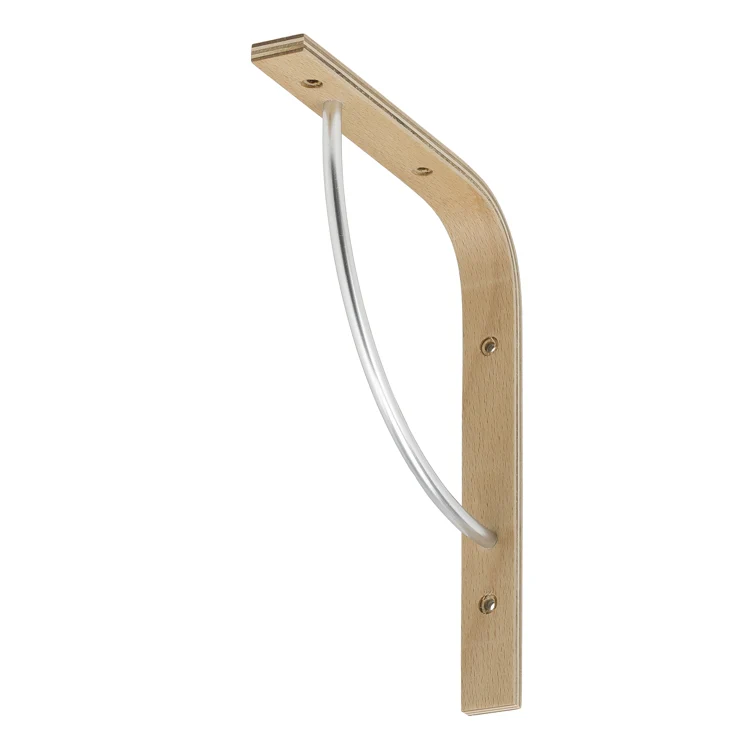 schichtholzkonsole buche/met. 220x250 mm