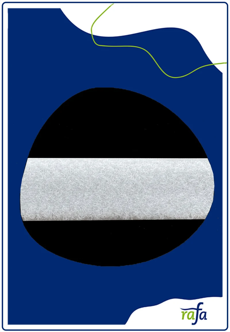 Flauschband 30mm weiß