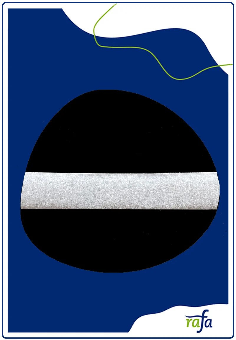 Flauschband 20mm weiß