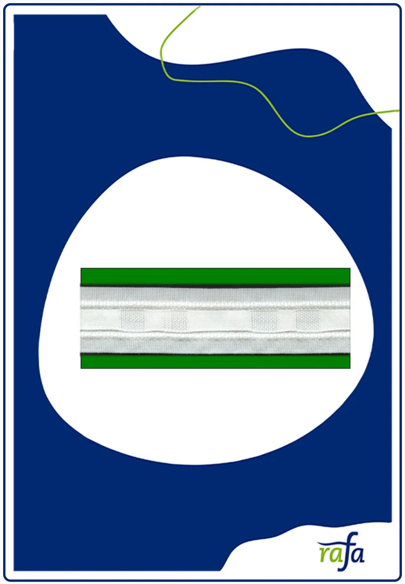Schwerstegband 28mm breit weiss 100%Polyester