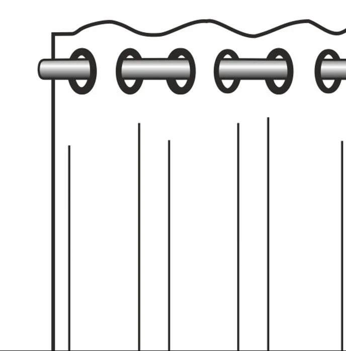 Ösenschal "Gamma" 245x135 cm - Vorhang mit Ösen von Albani