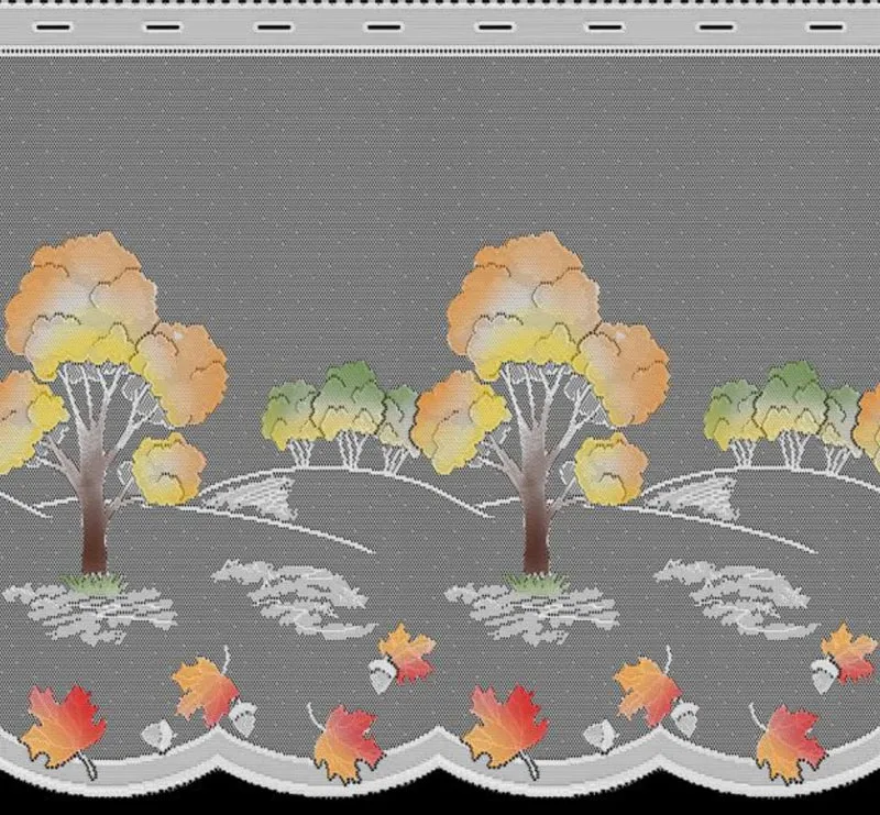 Panneau „Herbstbaum" - bunte Scheibengardine von Albani