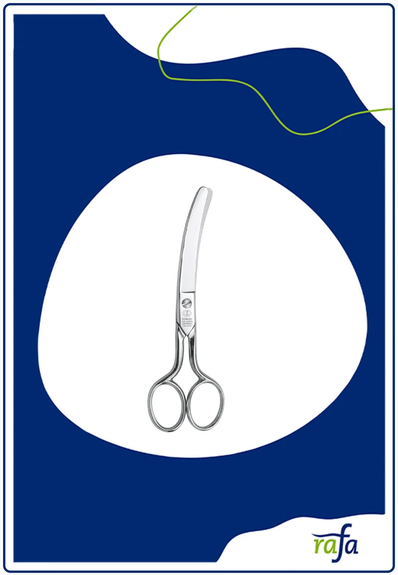 Schere 16cm lang gebogen