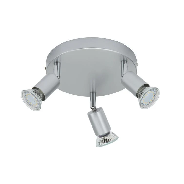 deckenleuchte 3xled gu10 3w titanfarbig