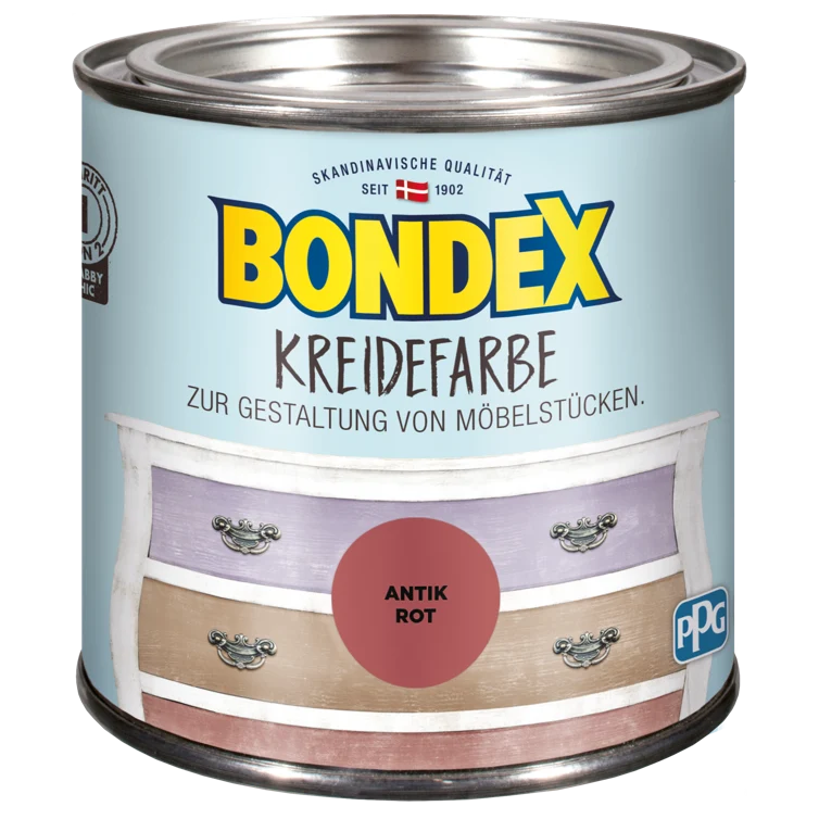 bondex kreidefarbe antik rot 0,5l