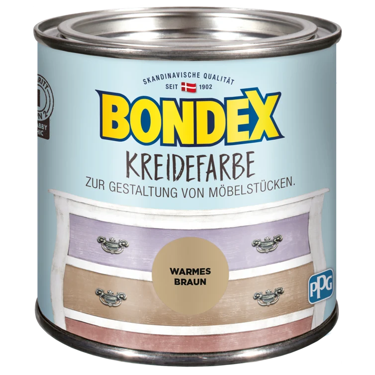 bondex kreidefarbe warmes braun 0,5l