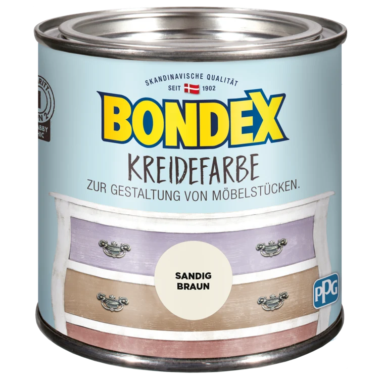 bondex kreidefarbe sandig braun 0,5l