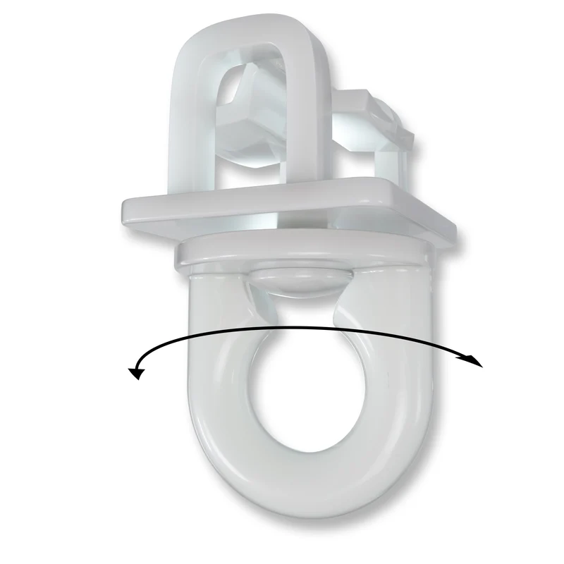 Klick-Fix-Gardinengleiter mit drehbarer Öse – 6–6,5 mm