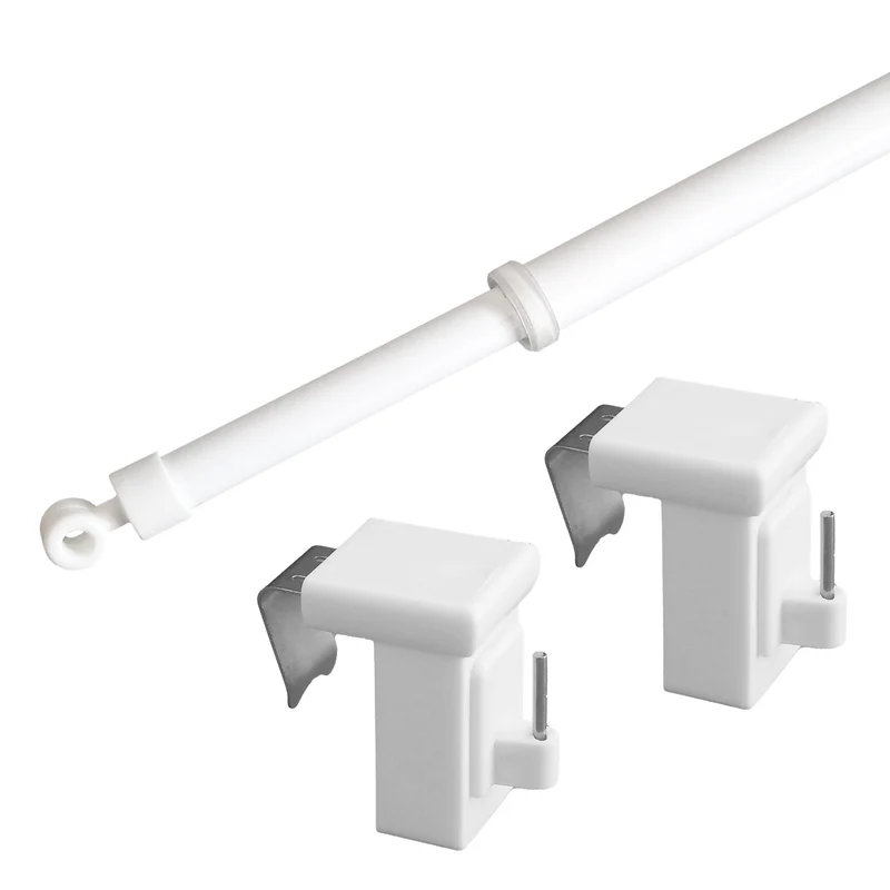 Gardinenstange Style ausziehbar mit Fensterhaken 10–27 mm