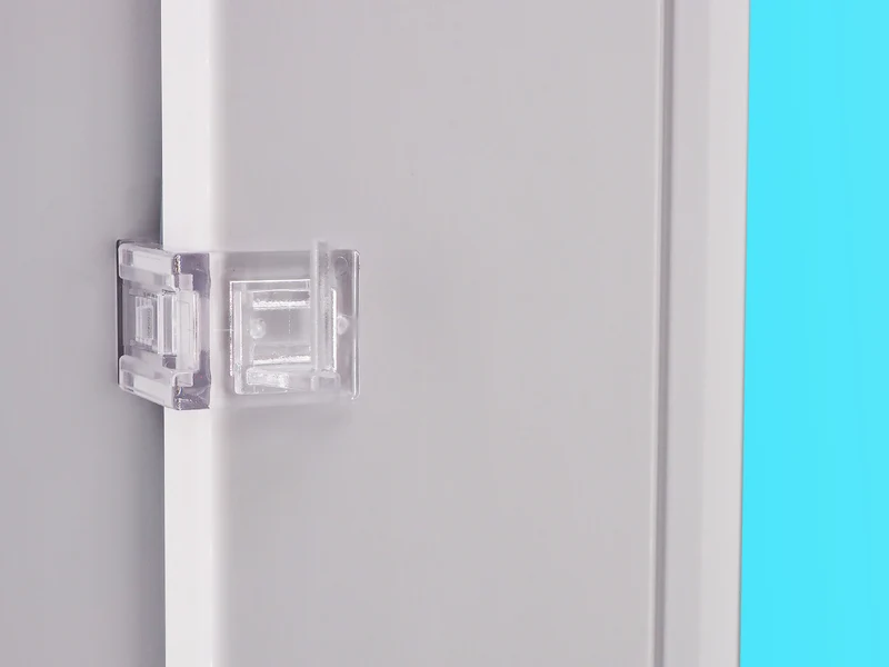 Transparenter Fensterhaken 15–23 mm mit 3 Aufsätzen