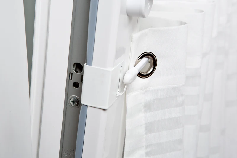 Vitragehaken / Fensterhaken aus Federedelstahl – 2 Stück