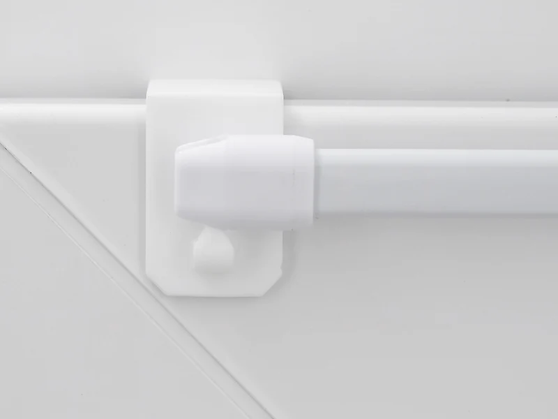 2x Gardinenstange Maui ausziehbar mit Fensterhaken 15–20 mm