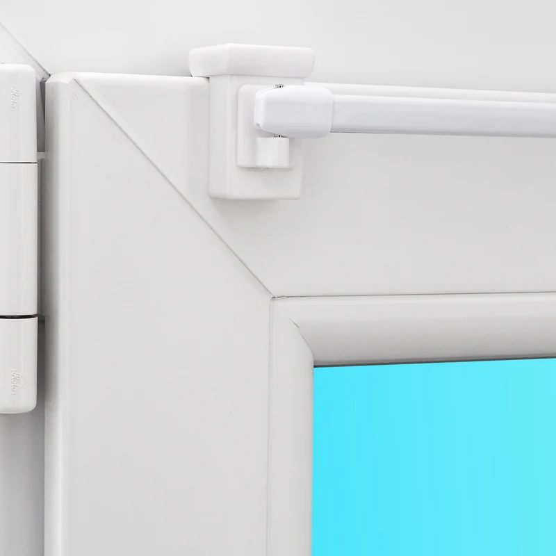 2x Gardinenstange Bali ausziehbar mit Fensterhaken 10–27 mm