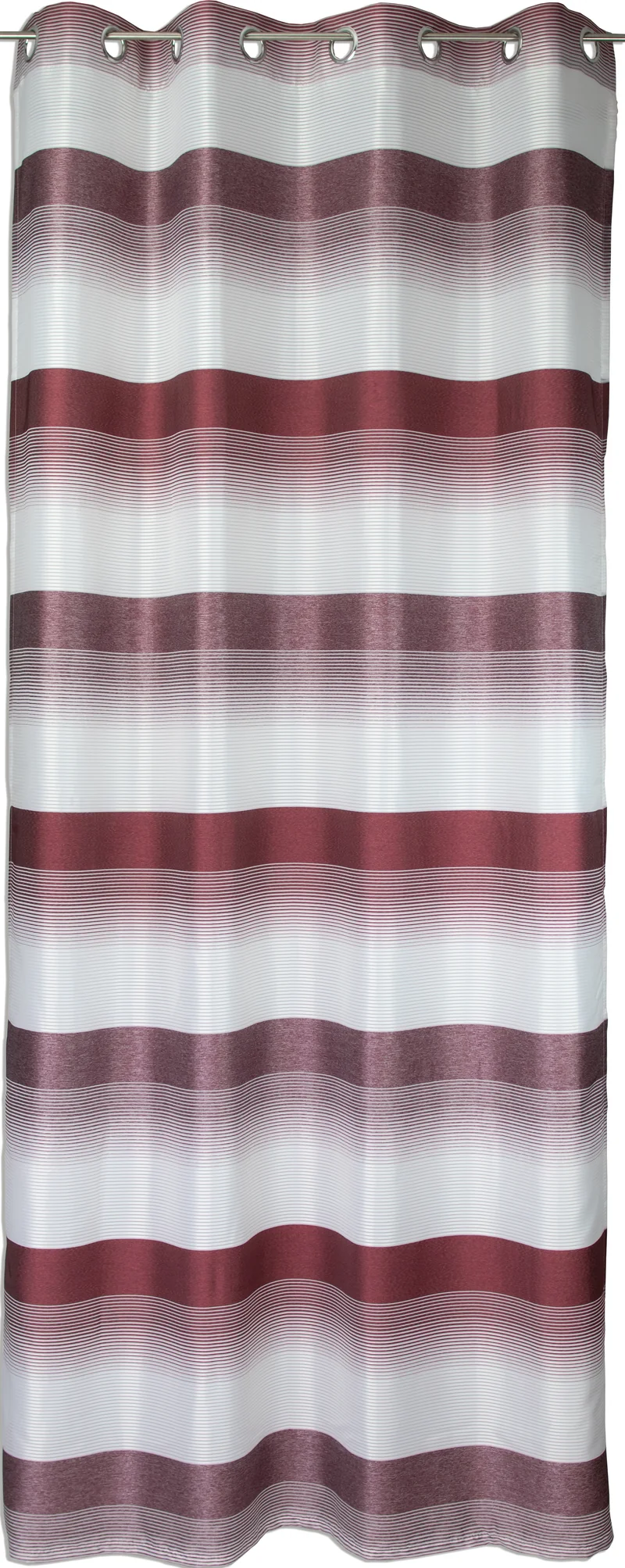 Ösenschal Deko Querstreifen rot bordeaux 140x245cm 2421