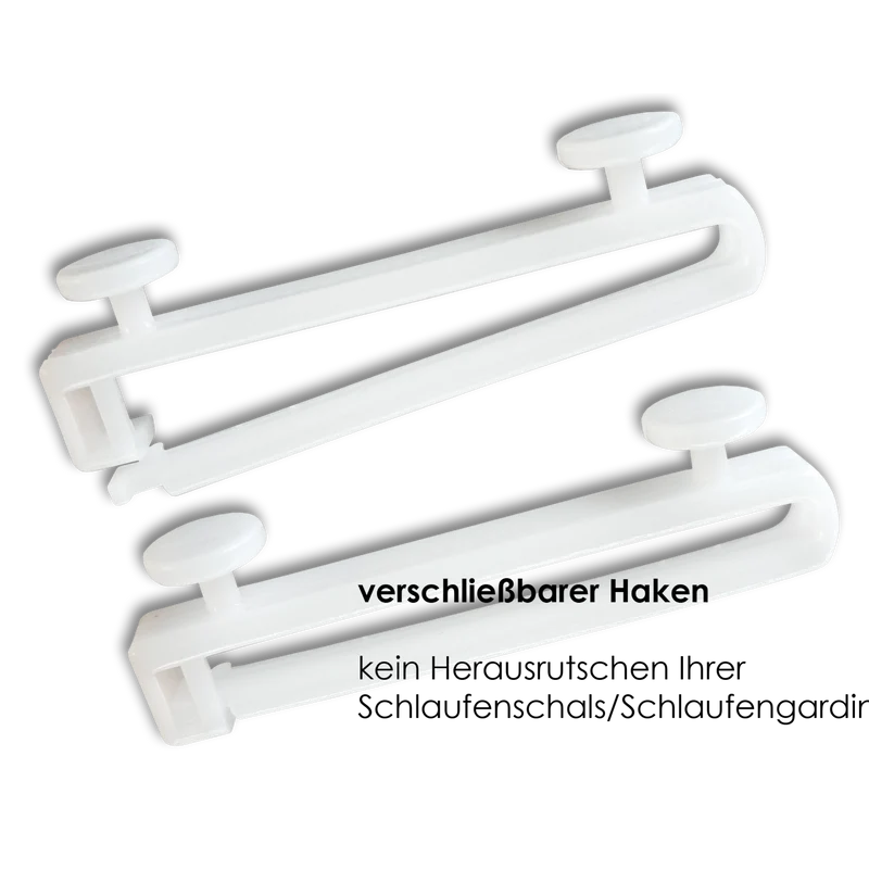 Schlaufengleiter 10 mm für 5 cm Schlaufen – verschließbarer Haken
