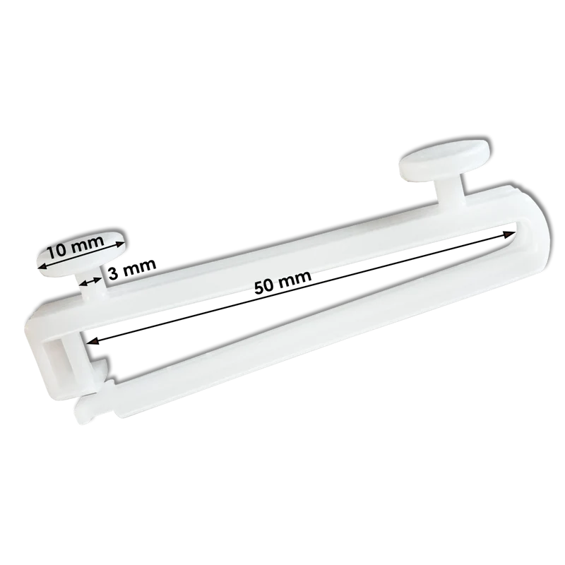 Schlaufengleiter 10 mm für 5 cm Schlaufen – verschließbarer Haken