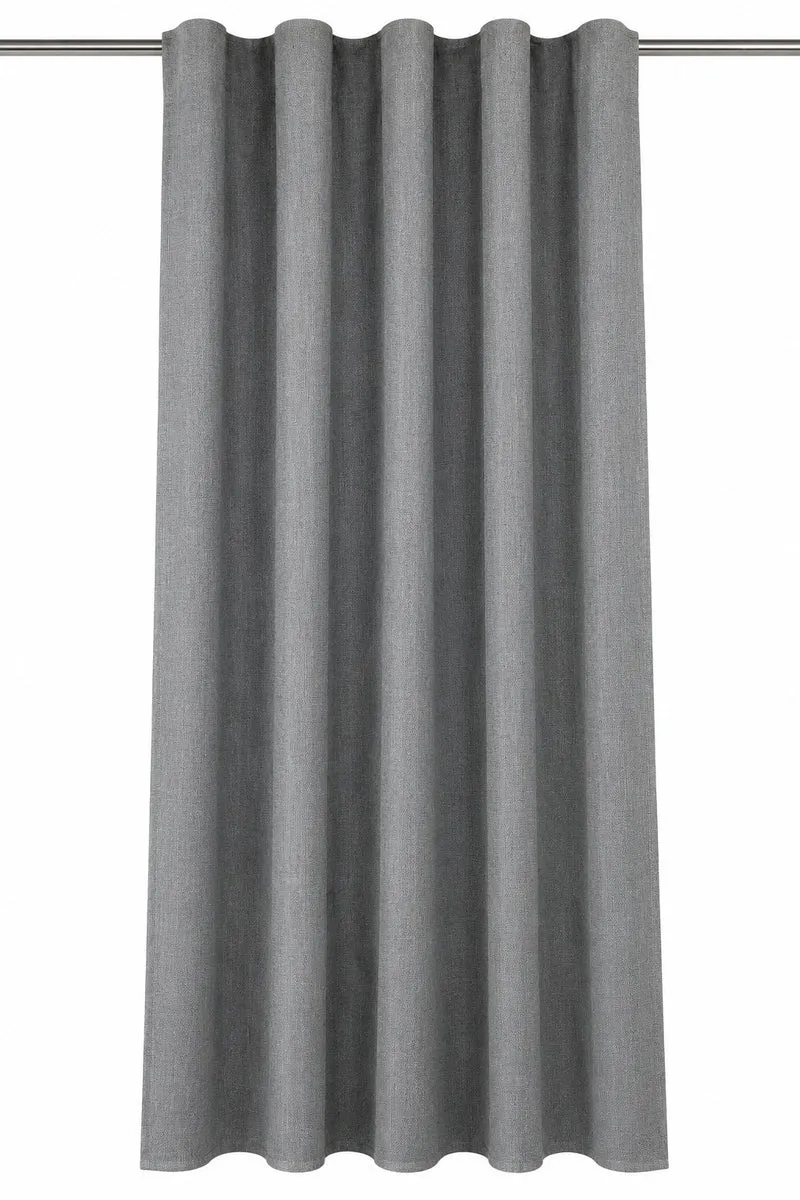 Full Blackout Verdunklungsvorhang grau 135x245cm