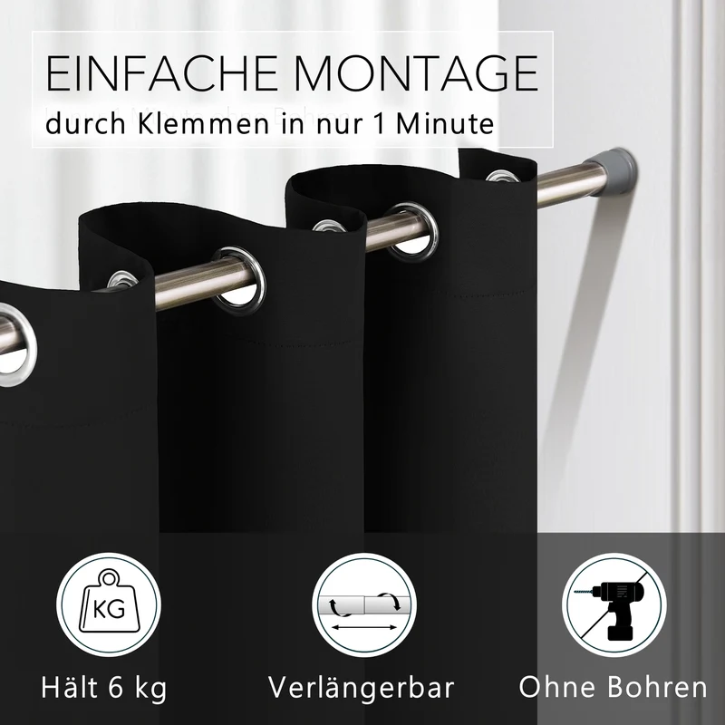 Vorhang-Klemmstange