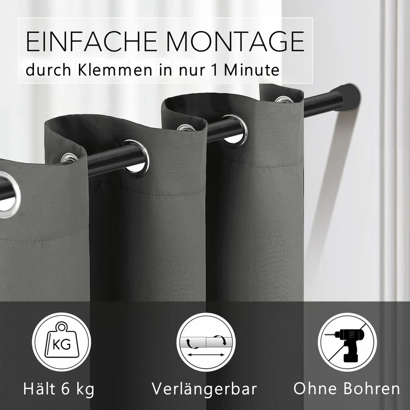 Vorhang-Klemmstange