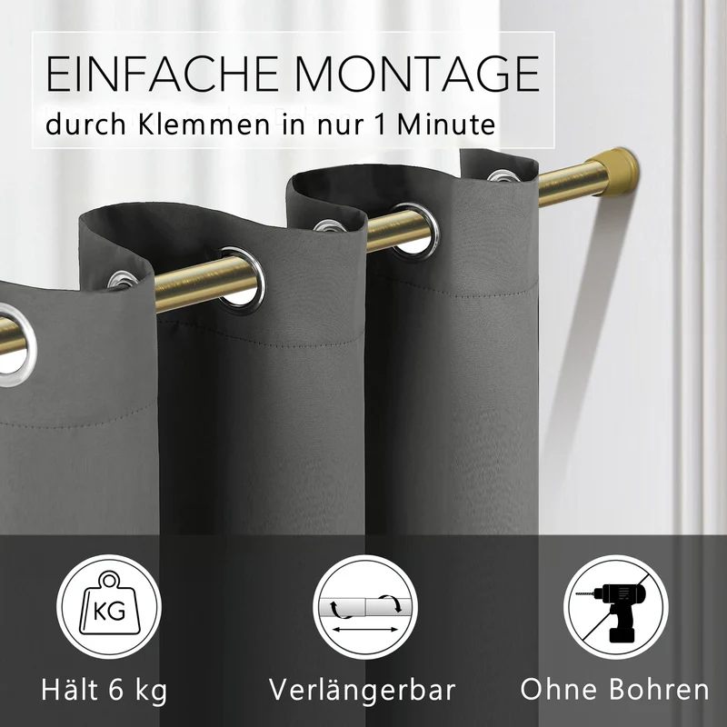 Vorhang-Klemmstange