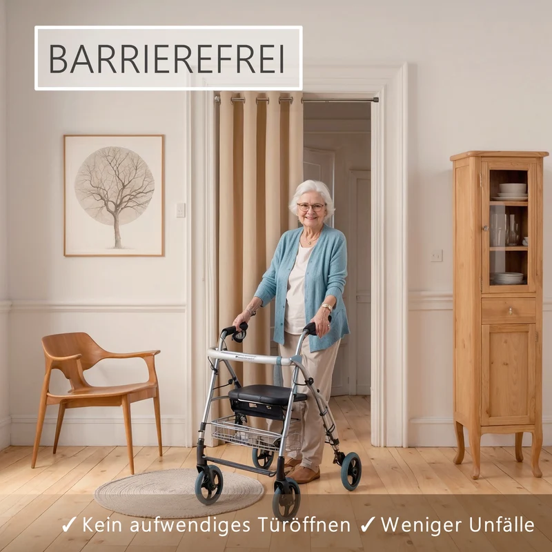 Türvorhang & Klemmstange weiß