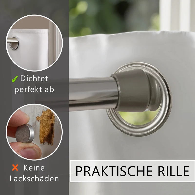 Türvorhang & Stange silber