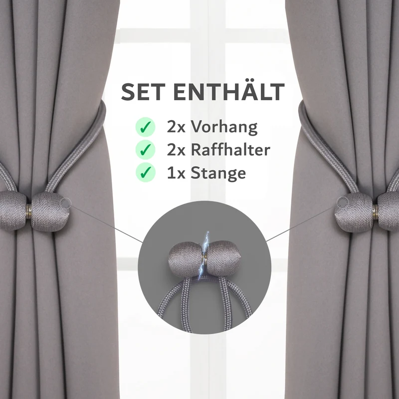 Verdunkelungs-Vorhang-Set
